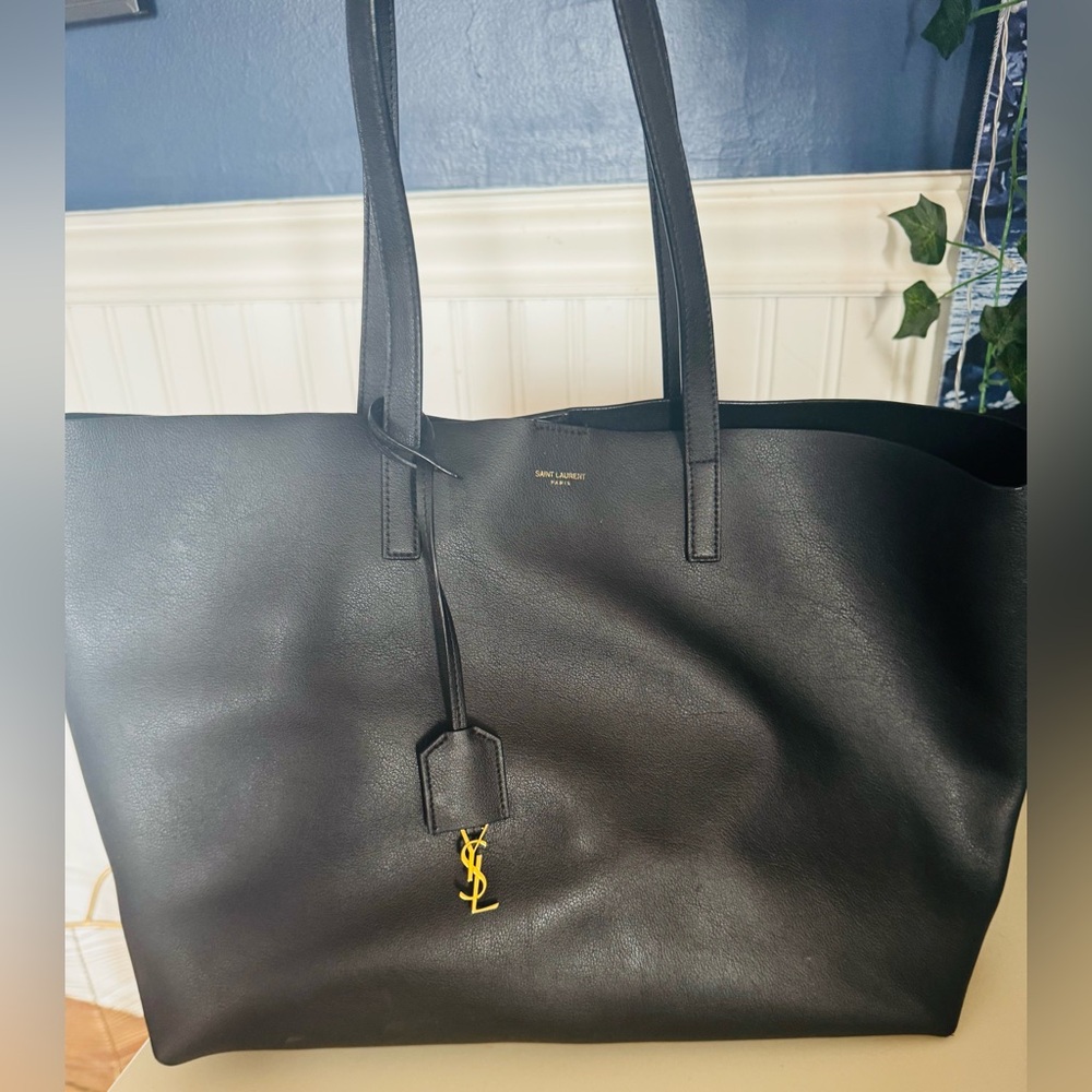 Black YSL tote bag